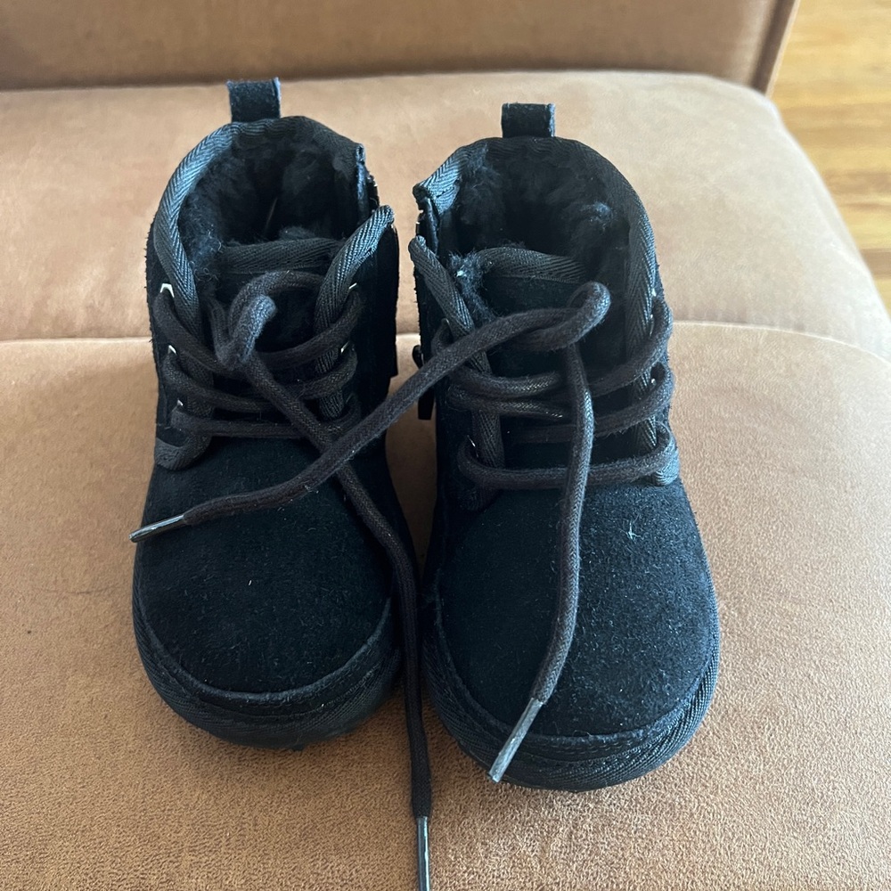 UGG Black Kids' Fleece-Lined Boots